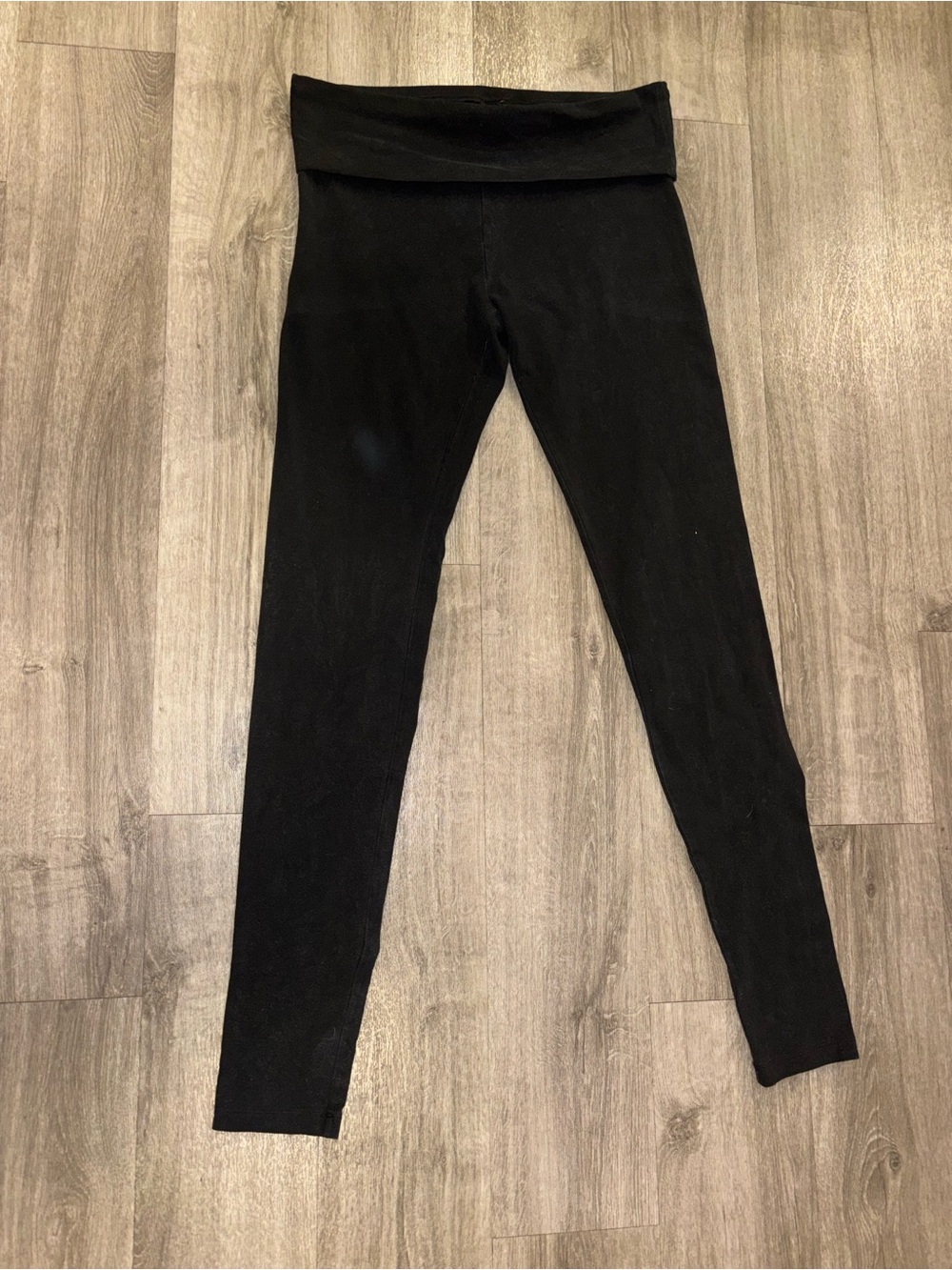 Victoria secret Black Fold-Over Waist leggings